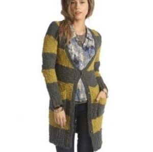 Free People Striped Cardigan Sweater